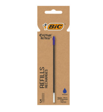 Refill sfera Cristal Re'New - punta 1 mm - blu - Bic - blister 3 pezzi Refill sfera Cristal Re'New - punta 1 mm - blu - Bic - blister 3 pezzi