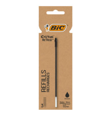 Refill sfera Cristal Re'New - punta 1 mm - nero - Bic - blister 3 pezzi Refill sfera Cristal Re'New - punta 1 mm - nero - Bic - blister 3 pezzi
