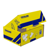Scatola spedizioni Postal Box - XL - 48 x 30 x 21 cm - giallo/blu - Blasetti Scatola spedizioni Postal Box - XL - 48 x 30 x 21 cm - giallo/blu - Blasetti