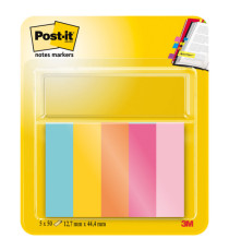 Segnapagina Post-it - 670-5JA-EU - in carta - 12,7 x 44 mm - 5 colori assortiti - Post-it - conf. 250 pezzi