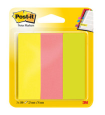 Segnapagina Post-it in carta - 671-3 - 25 x 76 mm - 3 colori Neon - Post-it - conf. 300 pezzi Segnapagina Post-it in carta - 671-3 - 25 x 76 mm - 3 colori Neon - Post-it - conf. 300 pezzi