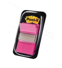 Segnapagina Post-it Index Medium - 680-21 - 25,4 x 43,2 mm - rosa vivace - Post-it - conf. 50 pezzi
