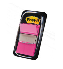 Segnapagina Post-it Index Medium - 680-21 - 25,4 x 43,2 mm - rosa vivace - Post-it - conf. 50 pezzi