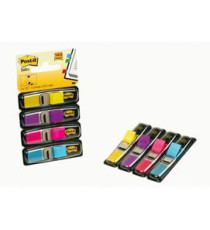 Segnapagina Post-it Index Mini - 683-4AB - 12 x 43,1 mm - 4 colori vivaci - Post-it - conf. 140 pezzi