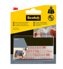 Sistema di fissaggio Dual Lock - 2,5 x 7,6 cm - trasparente - 3M - blister 2 coppie