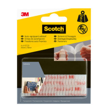 Sistema di fissaggio Dual Lock - 2,5 x 7,6 cm - trasparente - 3M - blister 2 coppie