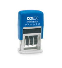 Timbro Mini Dater S160/L1 Datario + PAGATO - 4 mm - autoinchiostrante - Colop Timbro Mini Dater S160/L1 Datario + PAGATO - 4 mm - autoinchiostrante - Colop