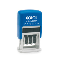 Timbro Mini Dater S160/L1 Datario + PAGATO - 4 mm - autoinchiostrante - Colop Timbro Mini Dater S160/L1 Datario + PAGATO - 4 mm - autoinchiostrante - Colop