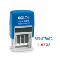 Timbro Mini Dater S160/L1 Datario + REGISTRATO - 4 mm - autoinchiostrante - Colop Timbro Mini Dater S160/L1 Datario + REGISTRATO - 4 mm - autoinchiostrante - Colop