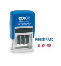 Timbro Mini Dater S160/L1 Datario + REGISTRATO - 4 mm - autoinchiostrante - Colop Timbro Mini Dater S160/L1 Datario + REGISTRATO - 4 mm - autoinchiostrante - Colop