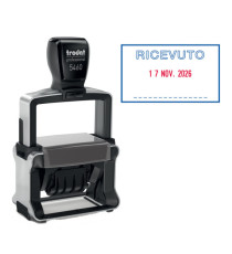 Timbro Professional 4.0 5460/L1 datario + RICEVUTO - 5,6 x 3,3 cm - 4 mm - autoinchiostrante - Trodat Timbro Professional 4.0 5460/L1 datario + RICEVUTO - 5,6 x 3,3 cm - 4 mm - autoinchiostrante - Trodat