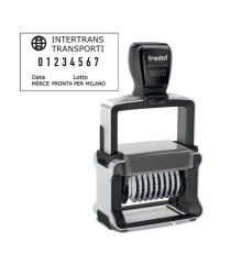 Timbro Professional 4.0 55510/PL Numeratore - 10 colonne - 5 mm - autoinchiostrante - Trodat Timbro Professional 4.0 55510/PL Numeratore - 10 colonne - 5 mm - autoinchiostrante - Trodat