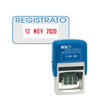 Timbro S260/L3 Datario + REGISTRATO - 4 mm - autoinchiostrante - bicolore - Colop Timbro S260/L3 Datario + REGISTRATO - 4 mm - autoinchiostrante - bicolore - Colop