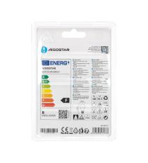 Lampadina led A60 8W attacco E27 730 lumen - 6400K luce fredda - misura D60Hx108mm equivale a 55W a incandescenza