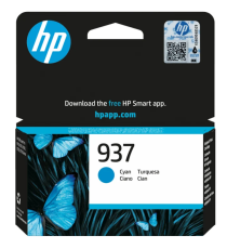 Hp 937C ciano 4S6W2NE cartuccia originale per Hp OfficeJet 9110b,9120B,9120e,9132e,9720,9730 capacità 850 pagine