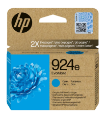 Hp 924eC ciano 4K0U7NE EvoMore cartuccia originale per Hp Officejet Pro 8134e/8125e/8122e/8124e/8132e/8135e 800 pagine
