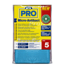 Panno multiuso Micro-Antibact - 35 x 38 cm - blu - Arix - conf. 5 pezzi Panno multiuso Micro-Antibact - 35 x 38 cm - blu - Arix - conf. 5 pezzi