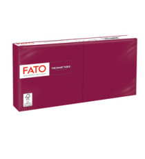 Tovagliolo - carta - 24 x 24 cm - 2 veli - bordeaux - Fato - conf. 100 pezzi