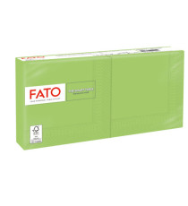 Tovagliolo - carta - 25 x 25 cm - 2 veli - verde mela - Fato - conf. 100 pezzi Tovagliolo - carta - 25 x 25 cm - 2 veli - verde mela - Fato - conf. 100 pezzi