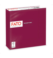 Tovagliolo - carta - 33 x 33 cm - 2 veli - bordeuax - Fato - conf. 50 pezzi Tovagliolo - carta - 33 x 33 cm - 2 veli - bordeuax - Fato - conf. 50 pezzi