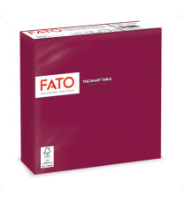 Tovagliolo - carta - 33 x 33 cm - 2 veli - bordeuax - Fato - conf. 50 pezzi Tovagliolo - carta - 33 x 33 cm - 2 veli - bordeuax - Fato - conf. 50 pezzi