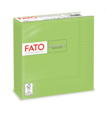Tovagliolo - carta - 33 x 33 cm - 2 veli - verde mela - Fato - conf. 50 pezzi Tovagliolo - carta - 33 x 33 cm - 2 veli - verde mela - Fato - conf. 50 pezzi