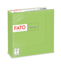 Tovagliolo - carta - 33 x 33 cm - 2 veli - verde mela - Fato - conf. 50 pezzi Tovagliolo - carta - 33 x 33 cm - 2 veli - verde mela - Fato - conf. 50 pezzi