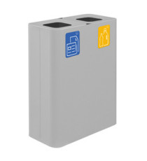 Contenitore gettacarte Pure - 60 x 30 x 80 cm - 120 L - bianco - Stilcasa Contenitore gettacarte Pure - 60 x 30 x 80 cm - 120 L - bianco - Stilcasa