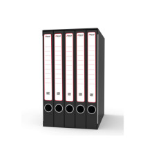 Gruppo registratori Quintetto - con 5 cartelle ad anelli - 23x32 cm - dorso 23 cm - grigio - Rexel Gruppo registratori Quintetto - con 5 cartelle ad anelli - 23x32 cm - dorso 23 cm - grigio - Rexel