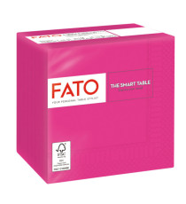 Tovagliolo - carta - 24 x 24 cm - 2 veli - fucsia - Fato - conf. 100 pezzi Tovagliolo - carta - 24 x 24 cm - 2 veli - fucsia - Fato - conf. 100 pezzi