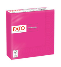 Tovagliolo - carta - 33 x 33 cm - 2 veli - fucsia - Fato - conf. 50 pezzi Tovagliolo - carta - 33 x 33 cm - 2 veli - fucsia - Fato - conf. 50 pezzi