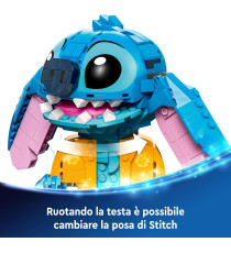 Lego Disney - Stitch - Lego 43249 con parti mobili, camicia e cono gelato Anni 9+ 730pz