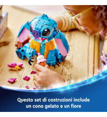 Lego Disney - Stitch - Lego 43249 con parti mobili, camicia e cono gelato Anni 9+ 730pz