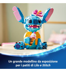 Lego Disney - Stitch - Lego 43249 con parti mobili, camicia e cono gelato Anni 9+ 730pz