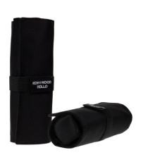 Astuccio arrotolabile Roller - con astuccio zip interno - 24 scomparti - 7,5 x 21,5 cm - tessuto - nero - Koh.I.Noor Astuccio arrotolabile Roller - con astuccio zip interno - 24 scomparti - 7,5 x 21,5 cm - tessuto - nero - Koh.I.Noor