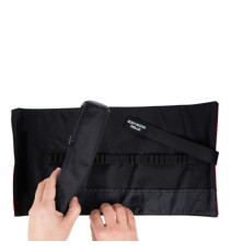 Astuccio arrotolabile Roller - con astuccio zip interno - 24 scomparti - 7,5 x 21,5 cm - tessuto - rosso - Koh.I.Noor