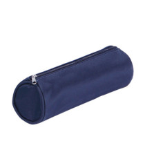 Astuccio Tombolino Basic con cerniera - 22x8Ø8cm - blu - Pagna