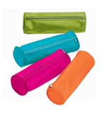 Astuccio Tombolino con cerniera - 22x8xØ8cm - colori assortiti - Pagna Astuccio Tombolino con cerniera - 22x8xØ8cm - colori assortiti - Pagna