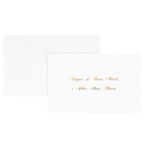 Biglietto natale con busta - 9 x 14 cm - stampa oro - bianco - Rex Sadoch Biglietto natale con busta - 9 x 14 cm - stampa oro - bianco - Rex Sadoch