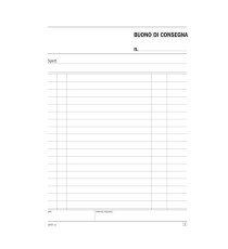 Blocco buoni di consegna - 50/50 copie autoric. - 21,5 x 14,8 cm - DU164570000 - Data Ufficio Blocco buoni di consegna - 50/50 copie autoric. - 21,5 x 14,8 cm - DU164570000 - Data Ufficio