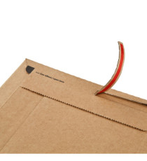 Busta a sacco - in cartone - chiusura autoadesiva - 250 x 340 x 50 mm - avana - Colompac