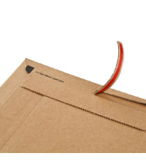 Busta a sacco - in cartone - chiusura autoadesiva - A4 - 215 x 300 x 50 mm - avana - Colompac