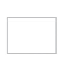 Busta adesiva portadocumenti - senza stampa - DL (22,8 x 12 cm) - carta - trasparente - Eco - Starline - conf. 250 pezzi