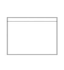 Busta adesiva portadocumenti - senza stampa - DL (22,8 x 12 cm) - carta - trasparente - Eco - Starline - conf. 250 pezzi