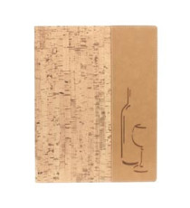 Carta dei vini Design -  1 inserto doppio incluso - A4 - 24 x 34 cm - sughero - Securit Carta dei vini Design -  1 inserto doppio incluso - A4 - 24 x 34 cm - sughero - Securit