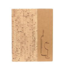Carta dei vini Design -  1 inserto doppio incluso - A4 - 24 x 34 cm - sughero - Securit Carta dei vini Design -  1 inserto doppio incluso - A4 - 24 x 34 cm - sughero - Securit