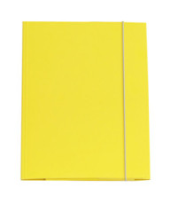 Cartellina con elastico - cartone plastificato - 3 lembi - 25x34 cm - giallo - Queen - Starline Cartellina con elastico - cartone plastificato - 3 lembi - 25x34 cm - giallo - Queen - Starline