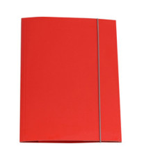 Cartellina con elastico - cartone plastificato - 3 lembi - 25x34 cm - rosso - Queen - Starline Cartellina con elastico - cartone plastificato - 3 lembi - 25x34 cm - rosso - Queen - Starline
