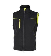 Gilet donna Saturn Lady - taglia XL - nero/giallo - U-Power