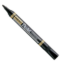 Marcatore permanente N850 - punta tonda - nero - linea Amiko - Pentel